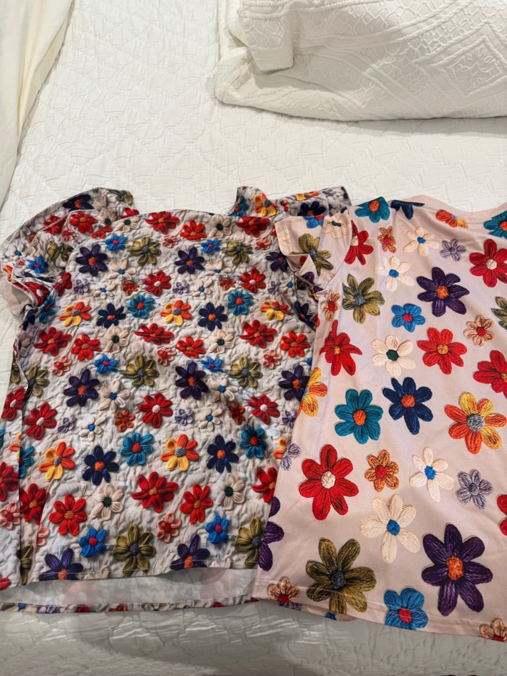 Women’s Floral Embroidered Tops - Multicolor - Picture 2 of 4